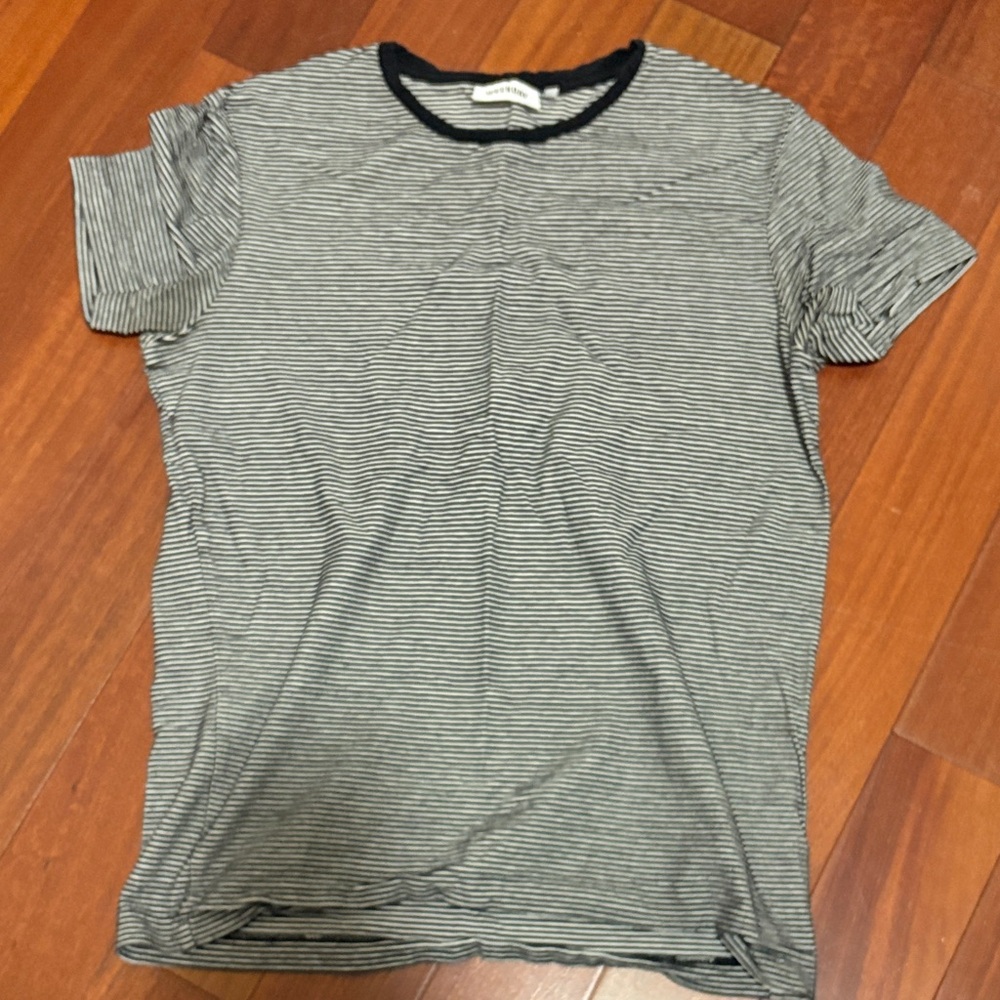 Weekday Black and White Striped Tee